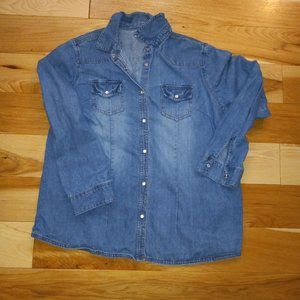Denim blouse size xxl